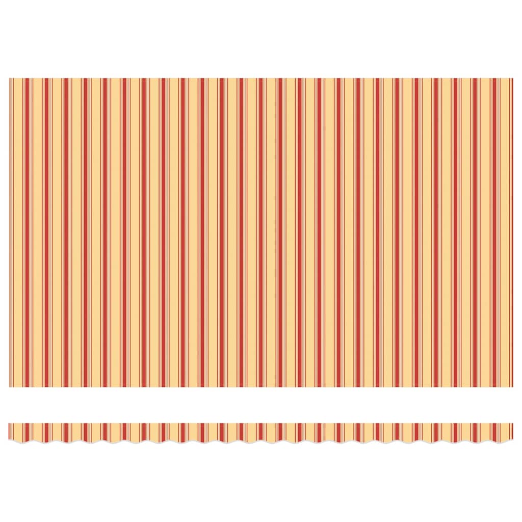 Retractable Awning Yellow, Orange 500 x 300 cm Fabric, Metal