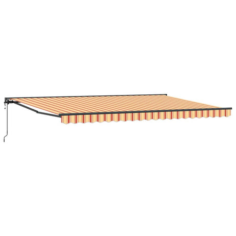 Retractable Awning Yellow and Orange 500x300 cm Fabric
