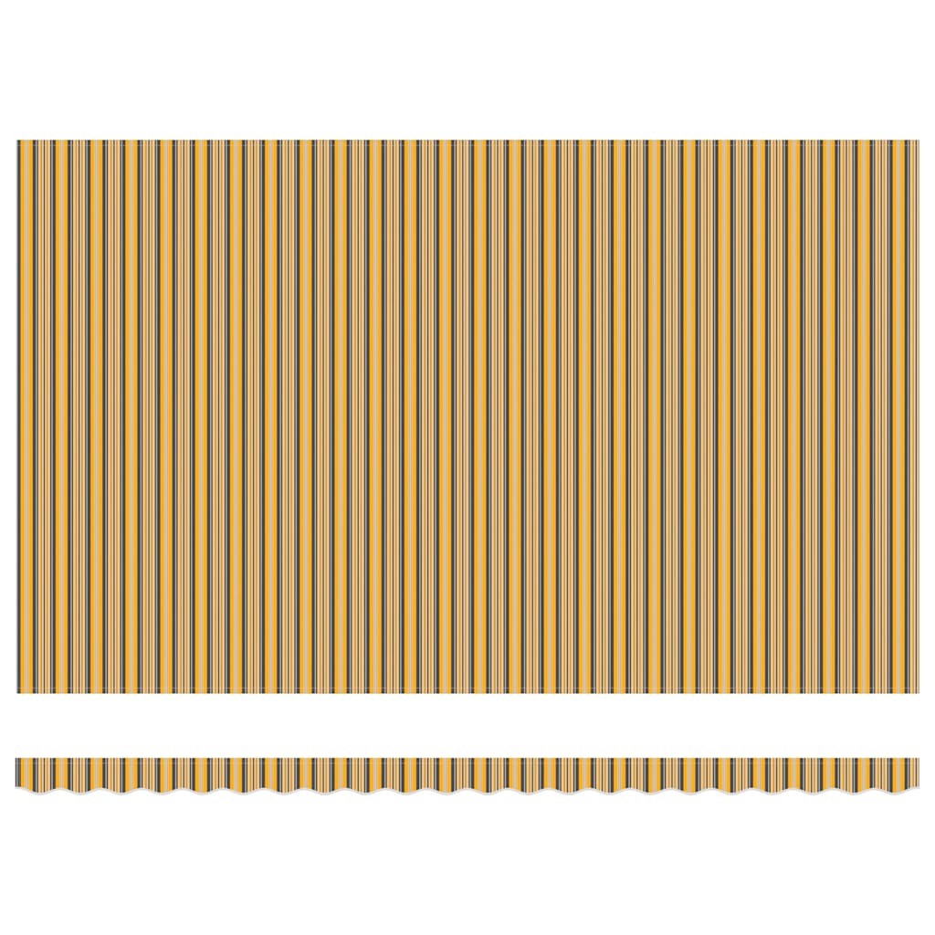 Retractable Awning Multicolour 500 x 300 cm Fabric, Metal