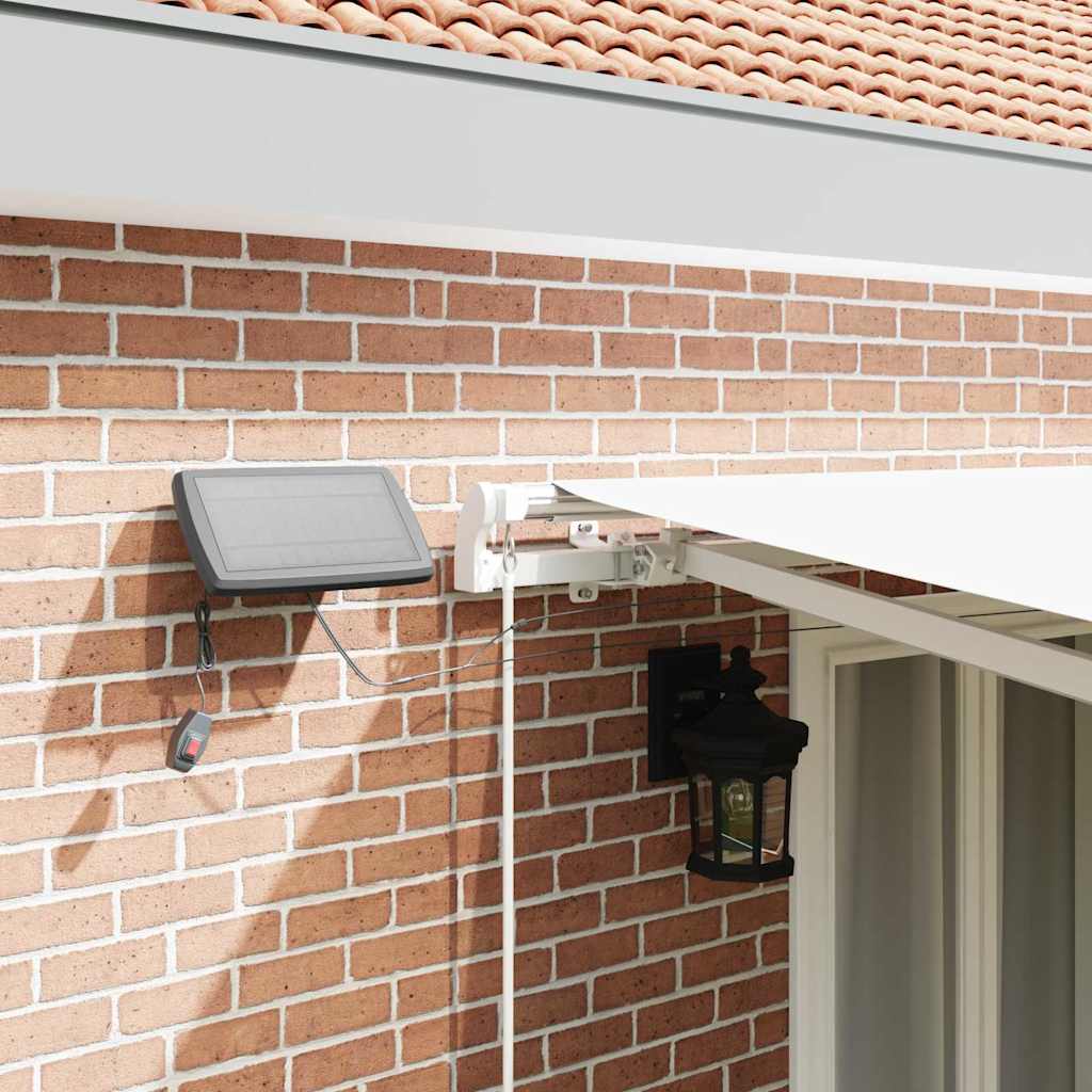 Retractable Awning with Manual 500 x 300 cm White