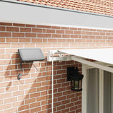 Retractable Awning with Manual 500 x 300 cm White