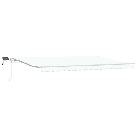 Retractable Awning with Manual 500 x 300 cm White