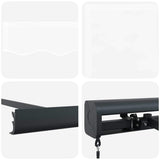 Retractable Awning White 500 x 300 cm Fabric, Metal