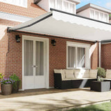 Retractable Awning White 500x300 cm Fabric