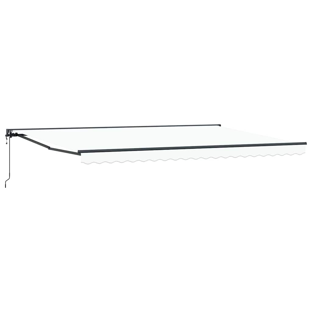 Retractable Awning White 500x300 cm Fabric