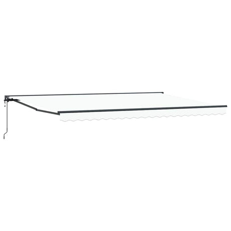 Retractable Awning White 500x300 cm Fabric