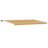 Retractable Awning with Manual 500 x 350 cm Multicolour