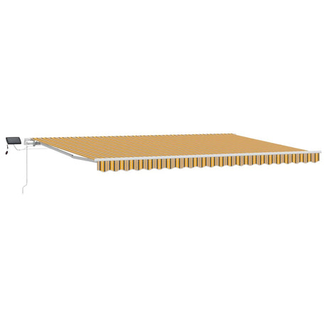 Retractable Awning with Manual 500 x 350 cm Multicolour