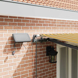 Retractable Awning Manual Multicolour 500 x 350 cm Fabric