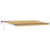Retractable Awning Manual Multicolour 500 x 350 cm Fabric