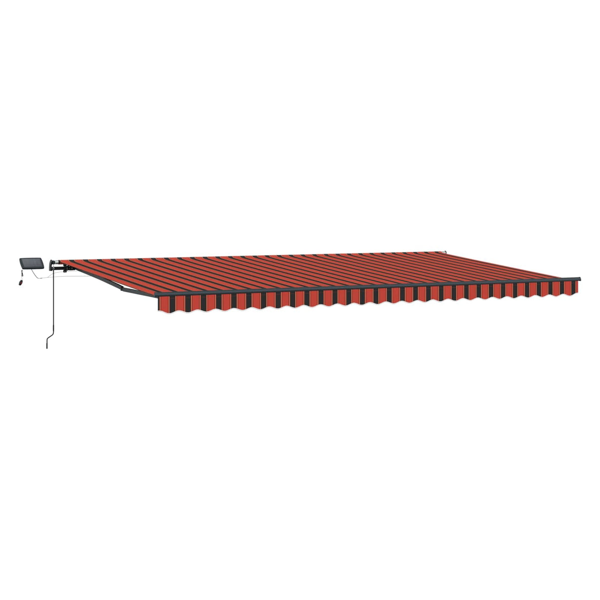 Retractable Awning Manual Orange and brown 600 x 300 cm Fabric