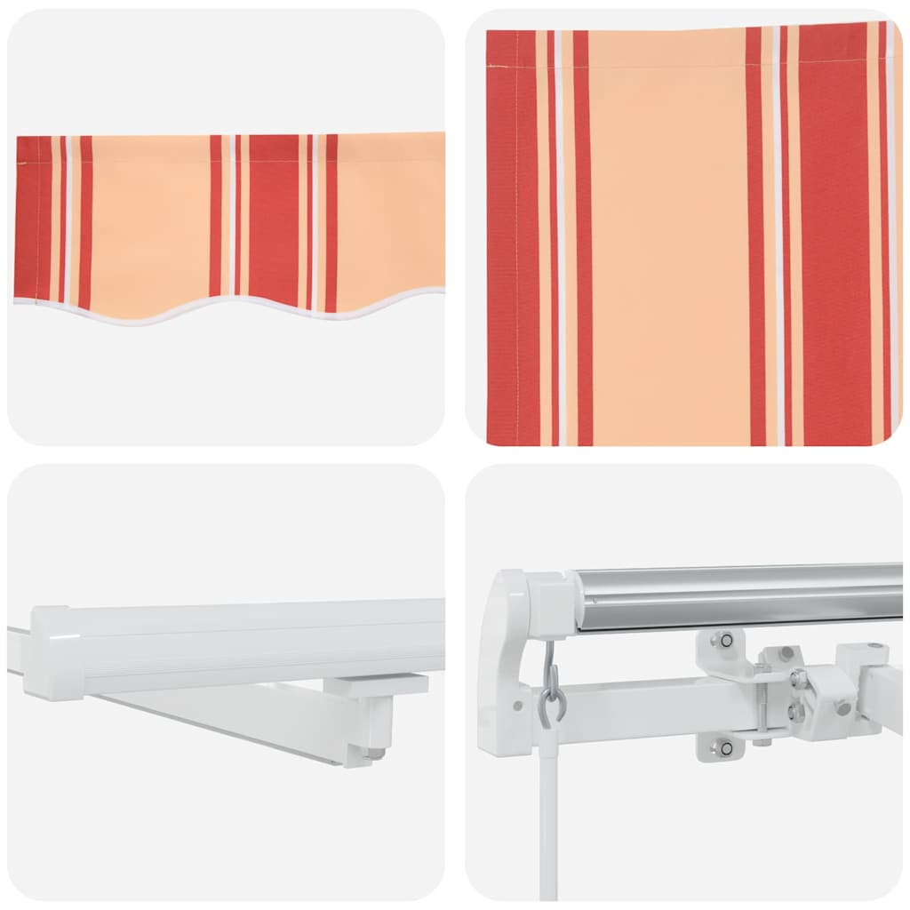 Retractable Awning Manual Yellow and Orange 600 x 300 cm