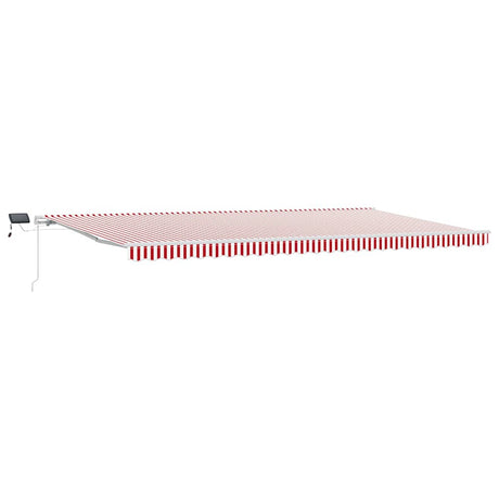 Retractable Awning with Manual 600 x 300 cm Red and white