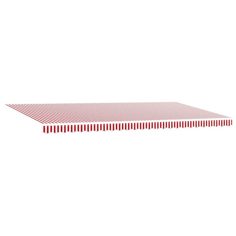 Retractable Awning Manual Red and white 600 x 300 cm Fabric