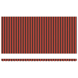 Retractable Awning Orange and Brown 600 x 350 cm Fabric