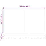 Retractable Awning Manual Orange and brown 600 x 350 cm