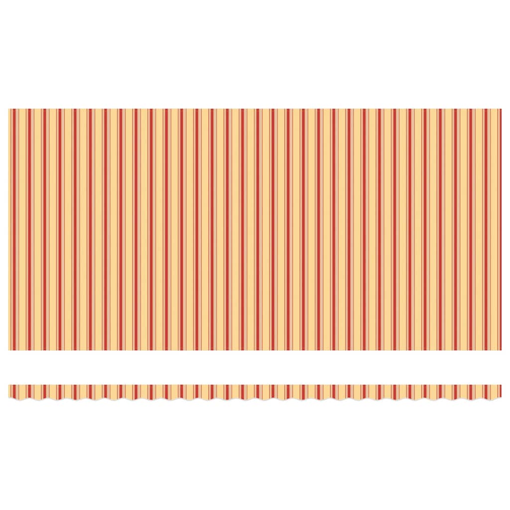 Retractable Awning Yellow, Orange 600 x 350 cm Polyester, Metal