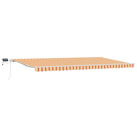 Retractable Awning with Manual 600 x 350 cm Yellow and orange