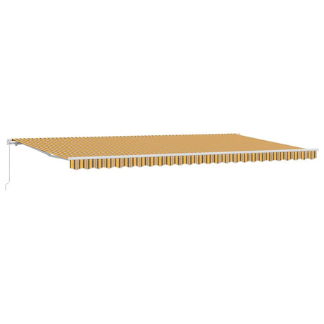 Retractable Awning Multicolour 600 x 350 cm Polyester, Metal