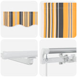 Retractable Awning with Manual 600 x 350 cm Multicolour