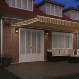 Retractable Awning with Manual 600 x 350 cm Multicolour