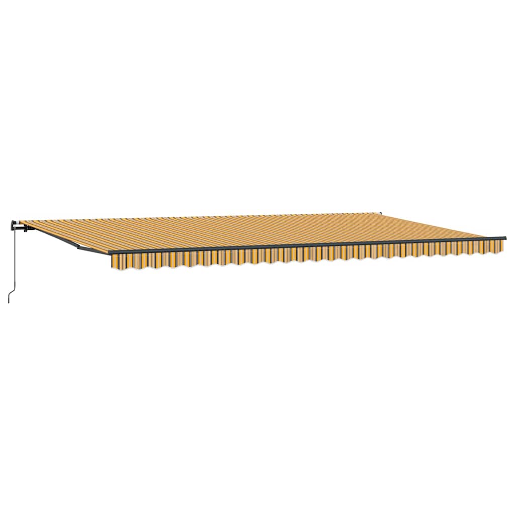Retractable Awning Manual Multicolour 600 x 350 cm Fabric