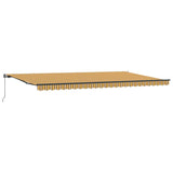 Retractable Awning Manual Multicolour 600 x 350 cm Fabric
