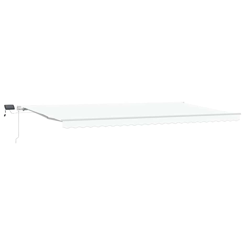 Retractable Awning with Manual 600 x 350 cm White