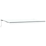 Awning Manual White 600 x 350 cm Fabric