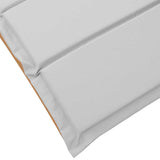 Sun lounger 2 pcs Light Grey 184 x 55 x 64cm Solid Acacia wood