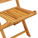 Garden Bistro Set 3 pcs Brown Solid acacia wood