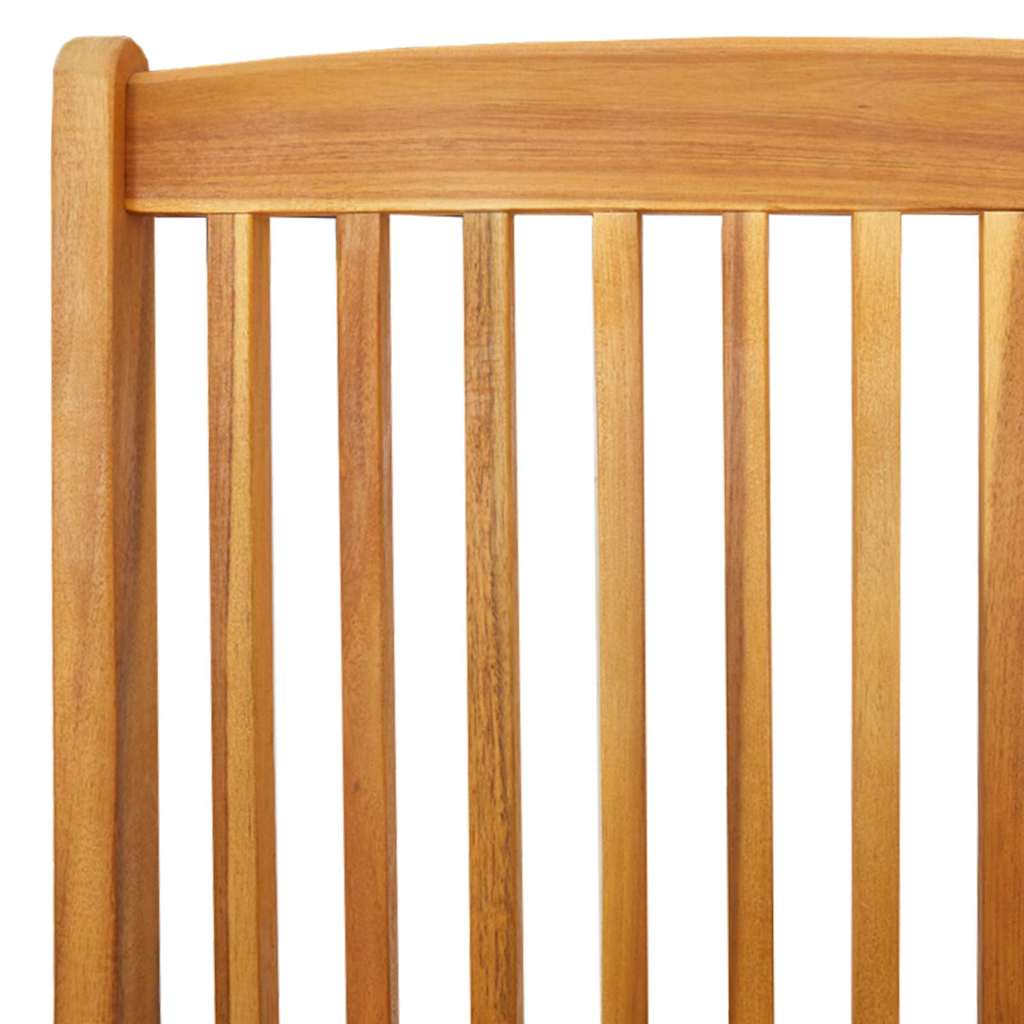 Folding Chair 4 pcs White 49 x 57.5 x 92cm Solid Acacia wood