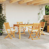 Folding Chair 4 pcs White 49 x 57.5 x 92cm Solid Acacia wood