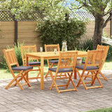 Folding Chair 6 pcs Grey 49 x 57.5 x 92cm Solid Acacia wood