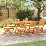 Folding Chair 8 pcs White 49 x 57.5 x 92cm Solid Acacia wood