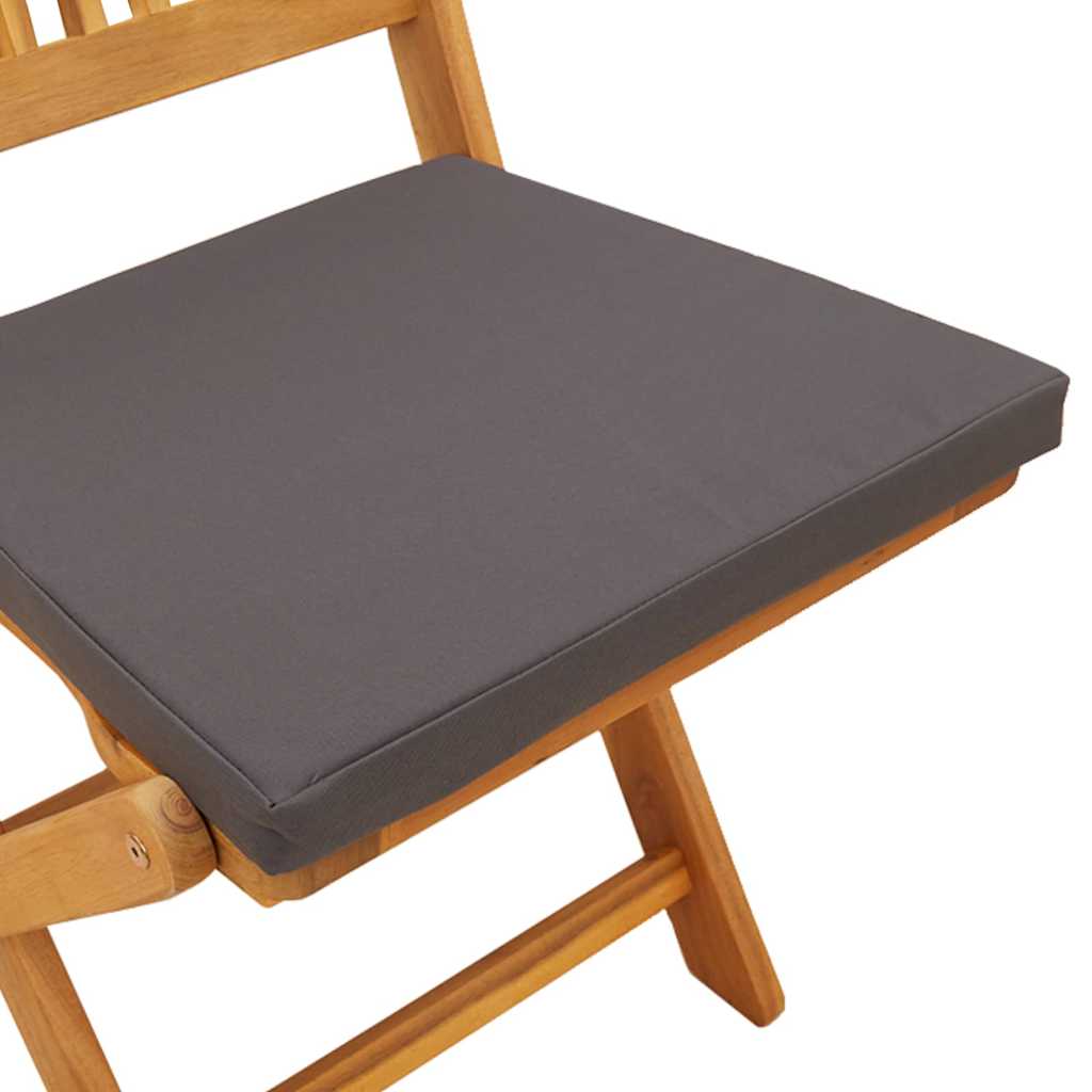 Folding Chair 8 pcs Grey 49 x 57.5 x 92cm Solid Acacia wood