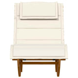 Sun Lounger 2 pcs Brown 60 x 154 x 74cm Solid Acacia wood