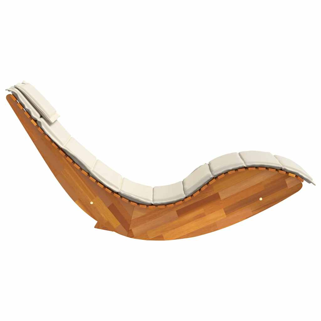 Sun Lounger 2 pcs Brown 60 x 154 x 74cm Solid Acacia wood
