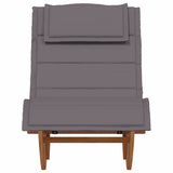Sun Lounger 2 pcs Brown 60 x 154 x 74cm Solid Acacia wood