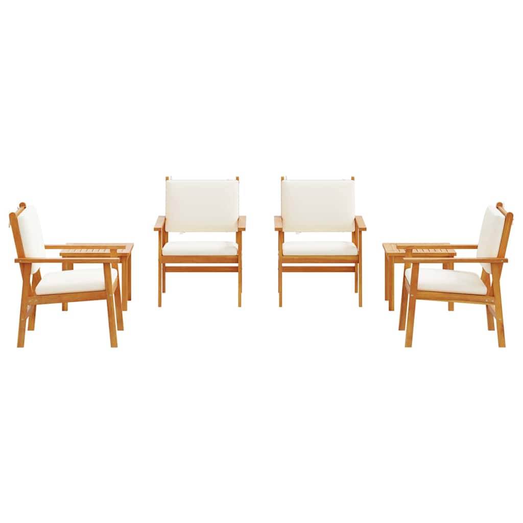 Garden Sofa Set 6 pcs Brown 45 x 45 x 38cm Solid Acacia wood