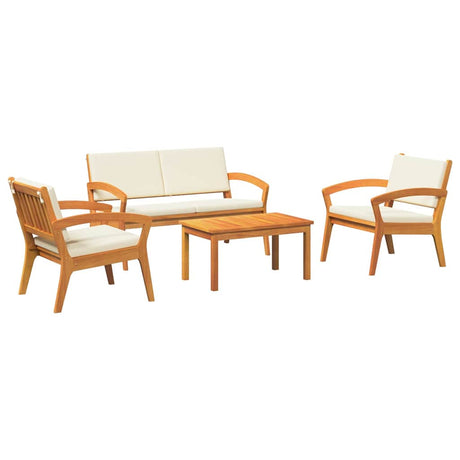 Bistro Set 4 pcs Brown 75 x 45 x 38cm Solid Acacia wood