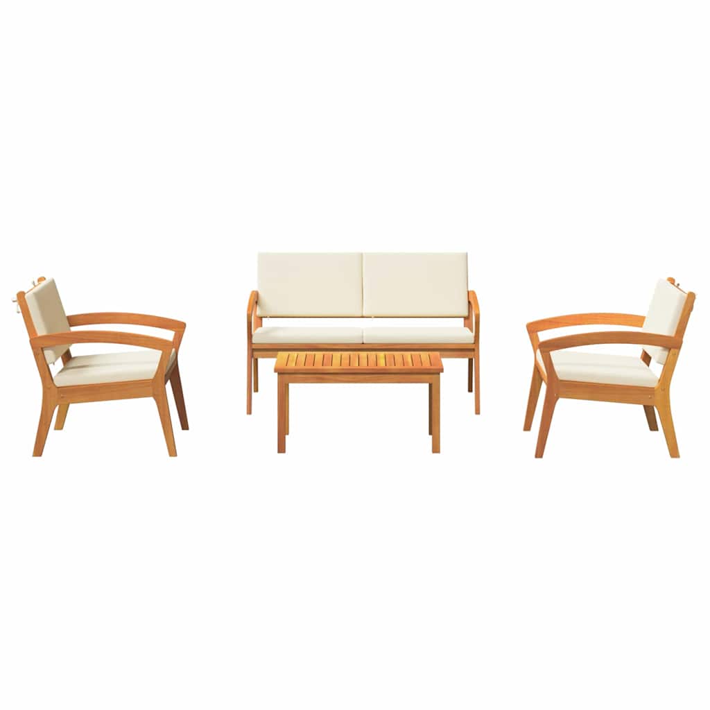 Bistro Set 4 pcs Brown 75 x 45 x 38cm Solid Acacia wood