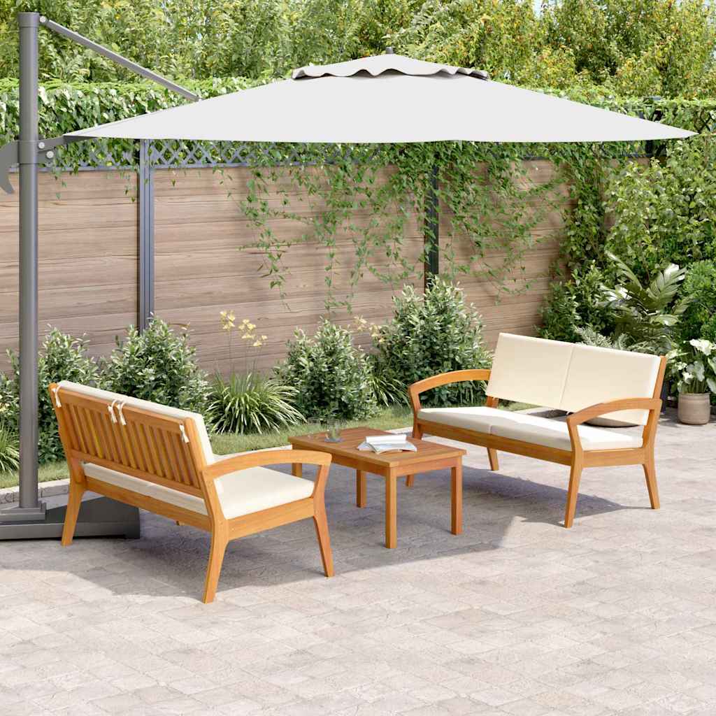 Bistro Set 3 pcs Brown 75 x 45 x 38cm Solid Acacia wood