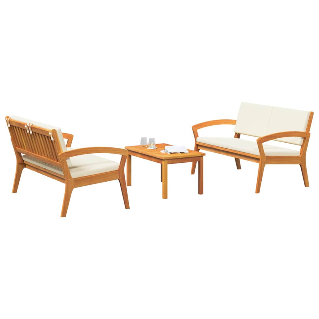 Bistro Set 3 pcs Brown 75 x 45 x 38cm Solid Acacia wood