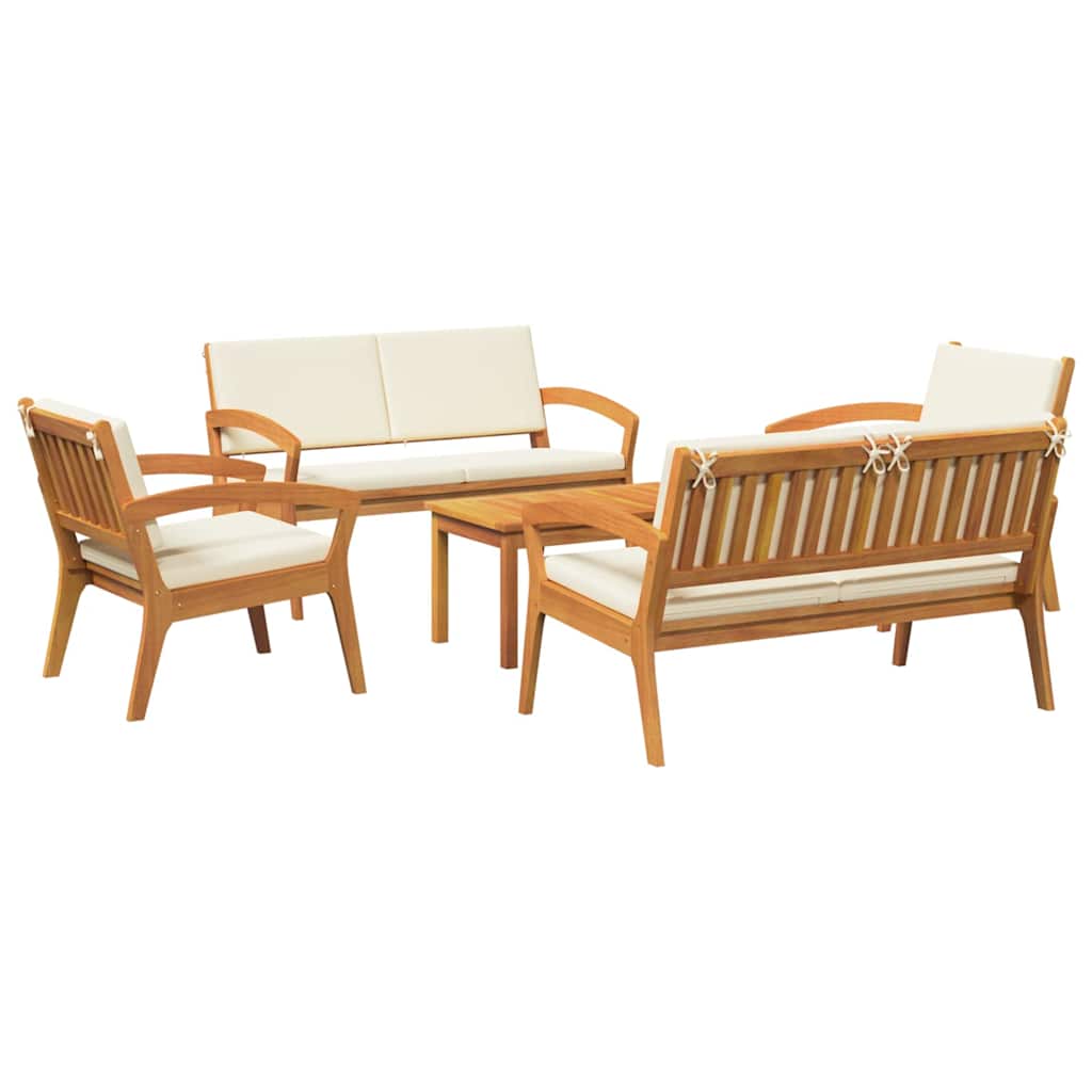 Bistro Set 5 pcs Brown 75 x 45 x 38cm Solid Acacia wood