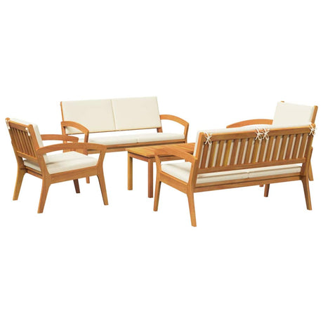 Bistro Set 5 pcs Brown 75 x 45 x 38cm Solid Acacia wood