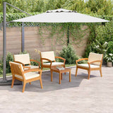 Bistro Set 5 pcs Brown 45 x 45 x 38cm Solid Acacia wood