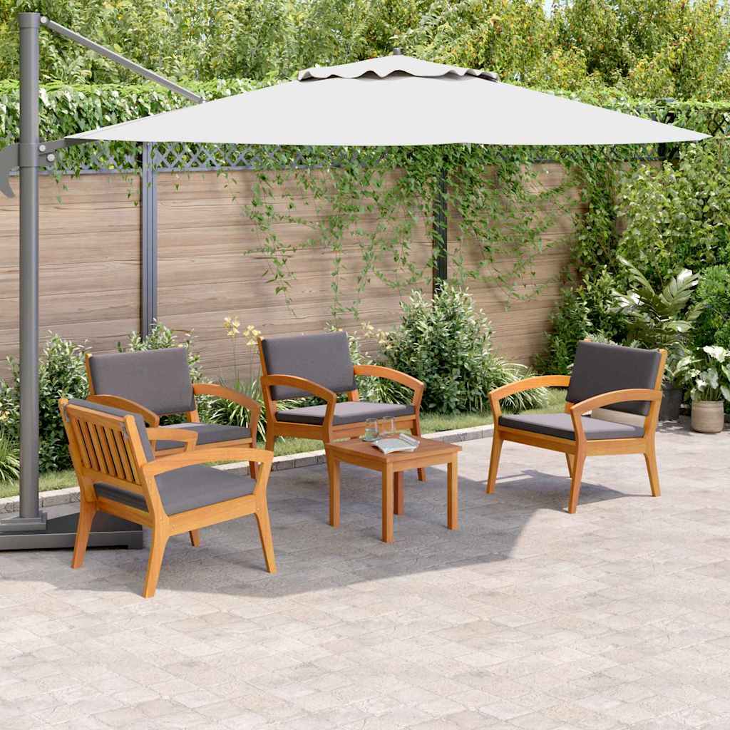 Bistro Set 5 pcs Brown 45 x 45 x 38cm Solid Acacia wood