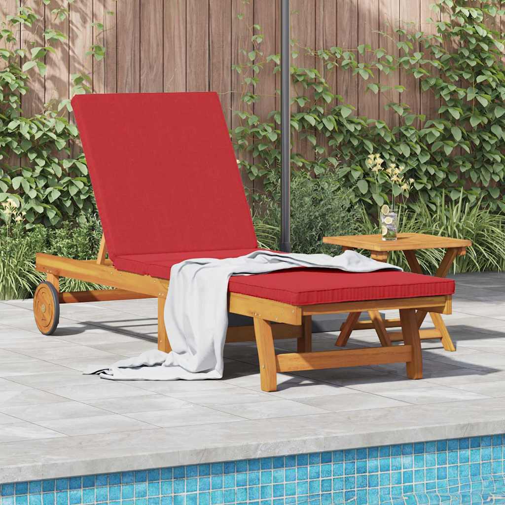 Sun Lounger Reclining 1-person 2 pcs Brown Solid Acacia Wood
