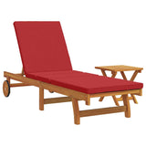 Sun Lounger Reclining 1-person 2 pcs Brown Solid Acacia Wood